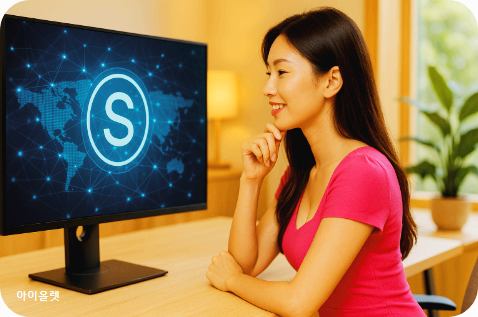 스테이블코인 사업 구상 장면