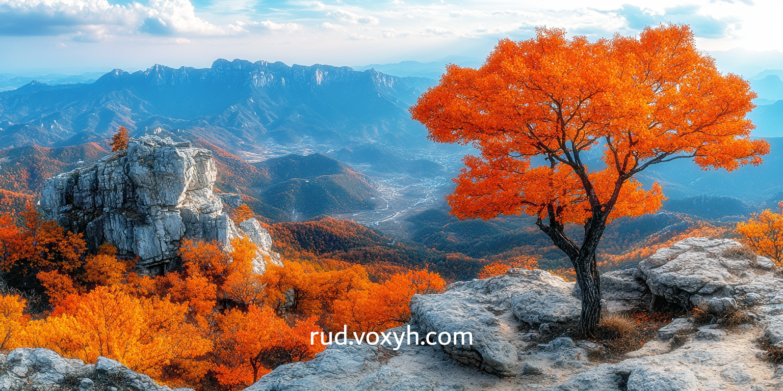 마이산의 사계절