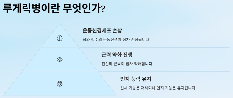 루게릭병 초기증상 원인 치료방법(진단, 증상완화방법)