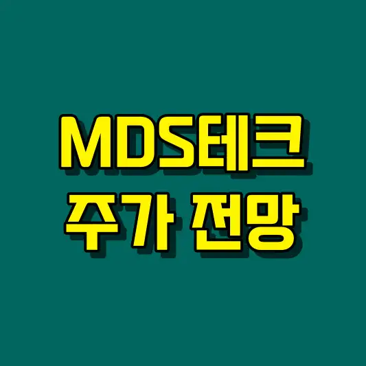 MDS테크 주가 전망