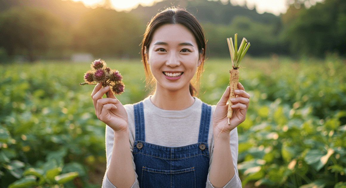 우엉, 우방자, 우방근의 모습