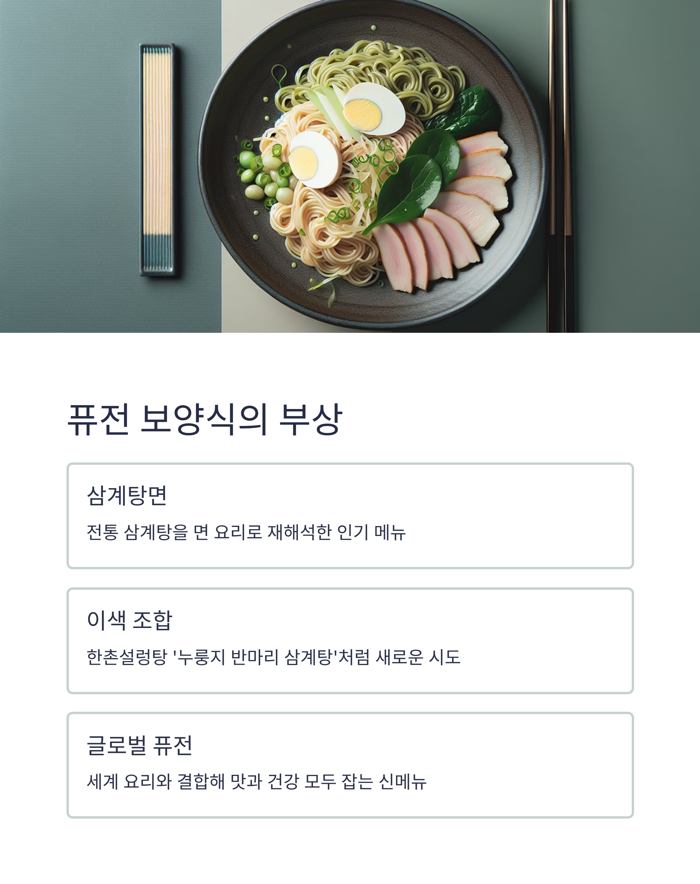 퓨전 보양식의 부상