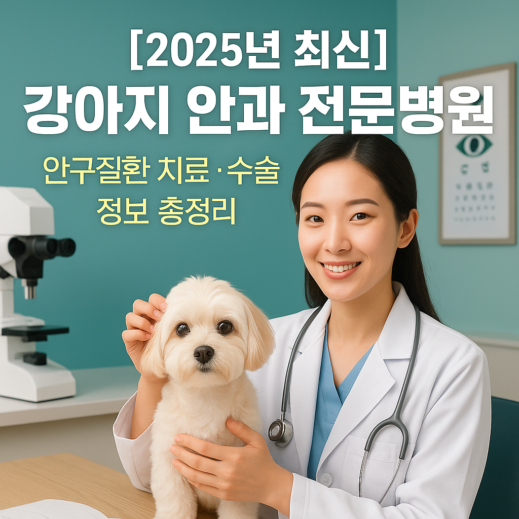 [2025년 최신] 강아지 안과 전문병원 ｜ 안구질환 치료·수술 정보 총정리