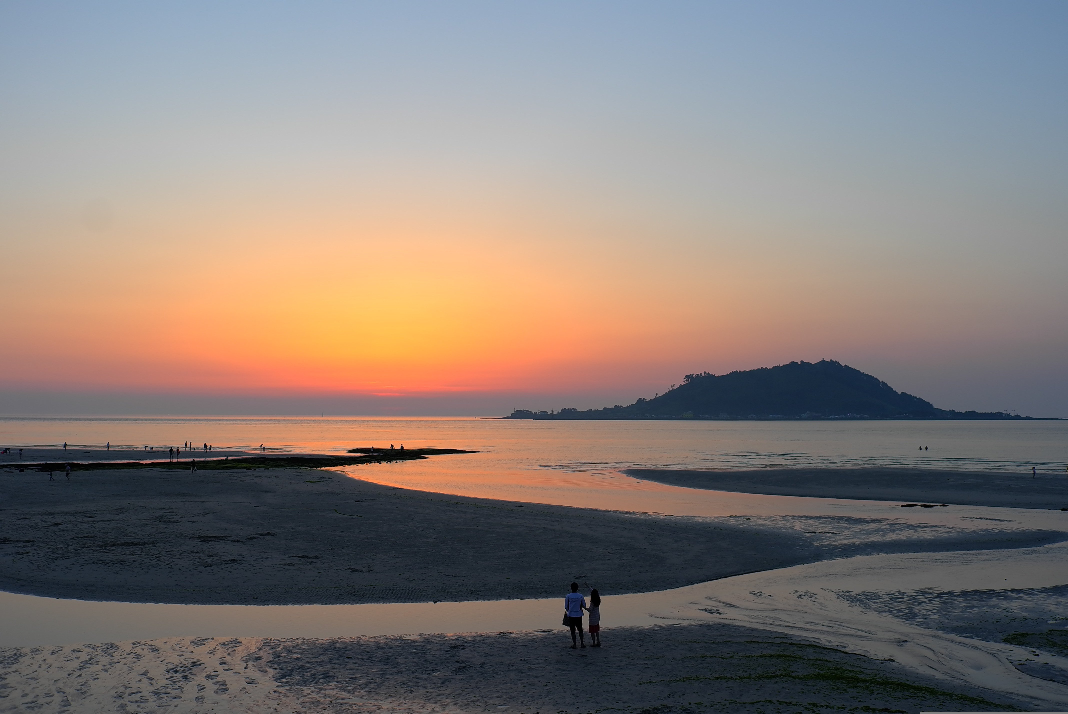 협재해변 노을 관련 사진