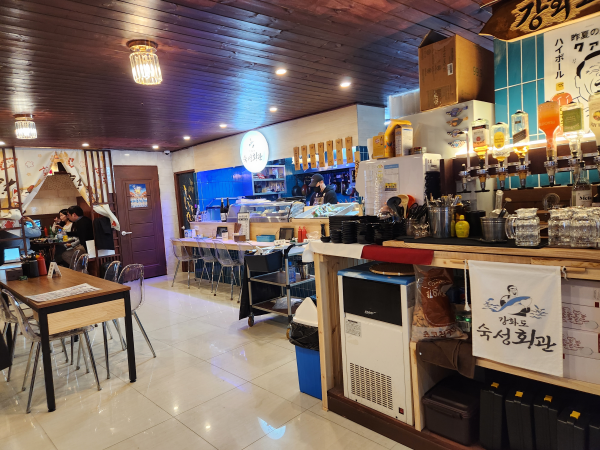 강화도 숙성회관 내부