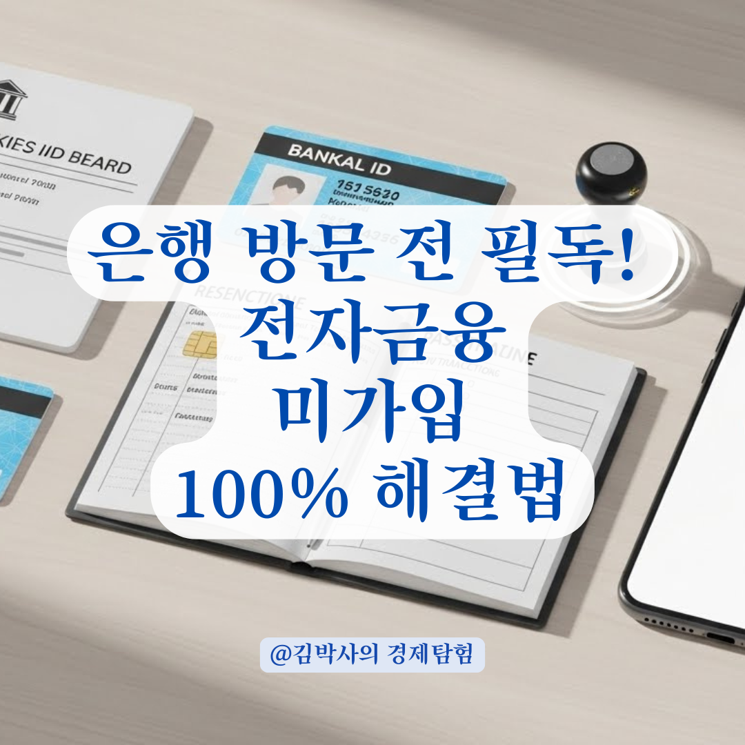 전자금융 미가입? 공동인증서 발급 전 필수 해결 가이드.