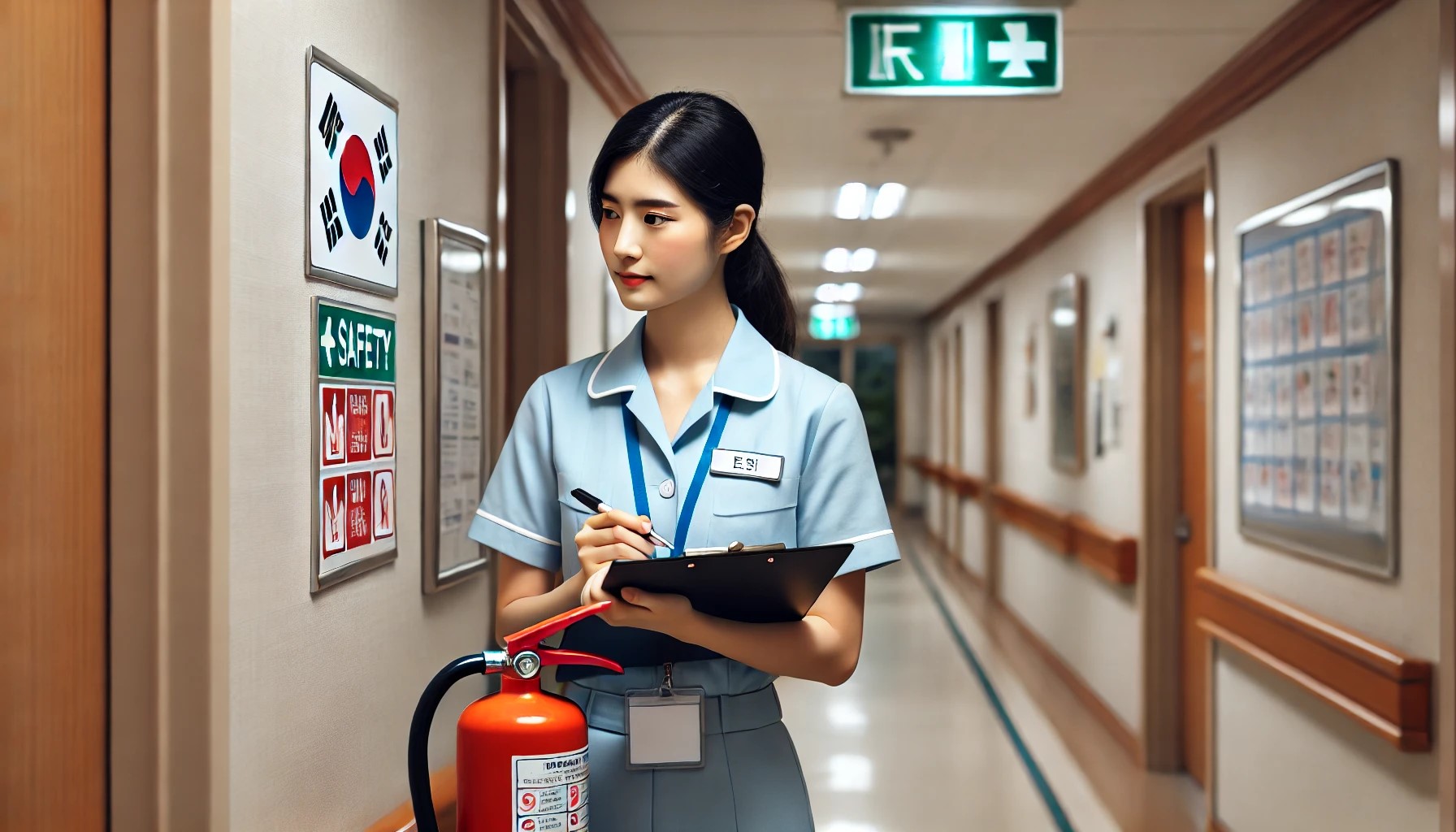 재가시설 평가 준비하는 모습