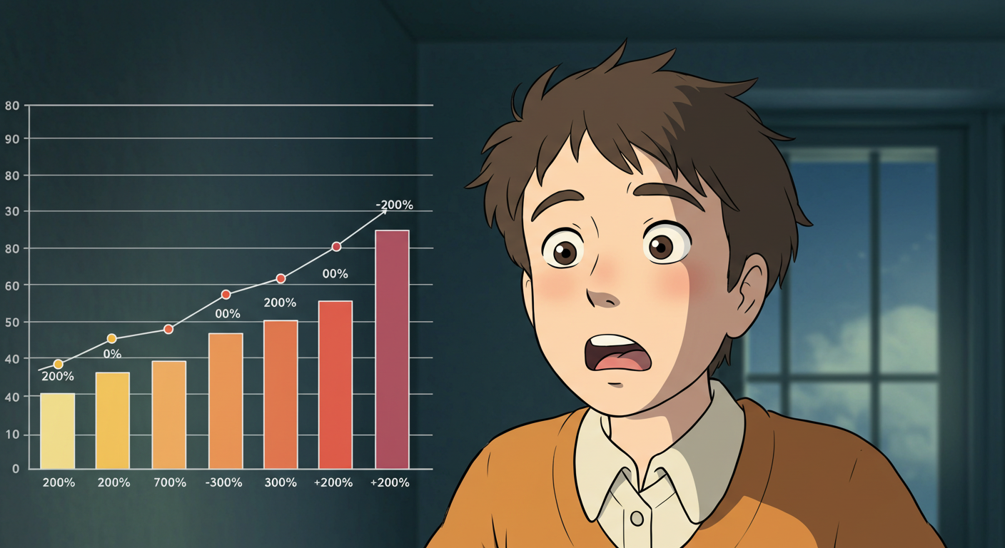 보험료 인상률 표를 보고 놀라는 사람