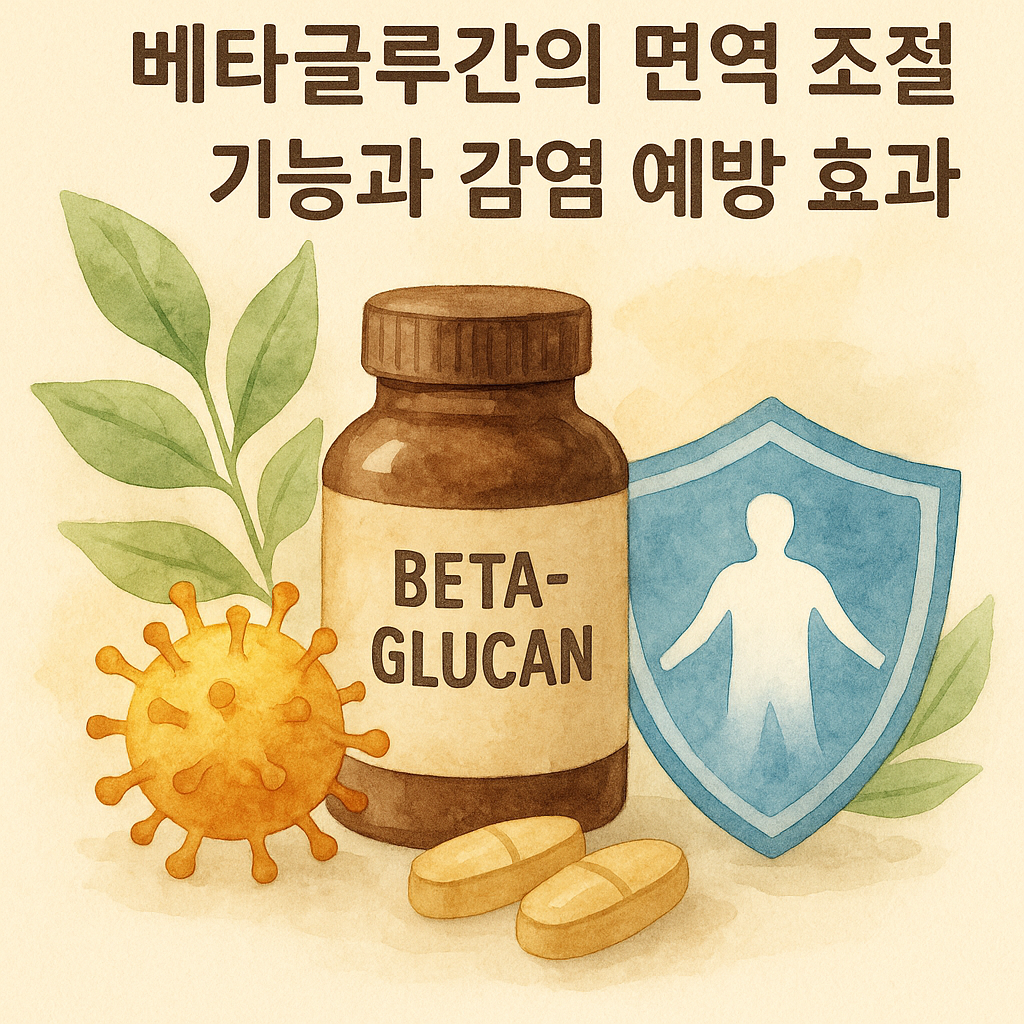 베타글루칸이 면역 기능을 조절하고 감염을 예방 하는데 도움을 준다.