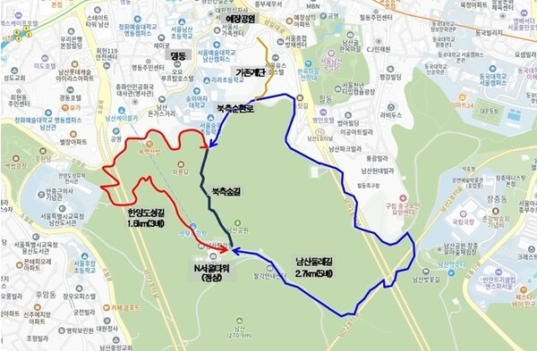 무장애길 전망대 갖춘 남산 하늘숲길 개방