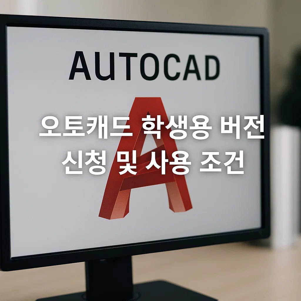 오토캐드 학생용 버전 신청 및 사용 조건