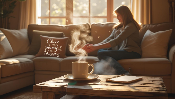 수험생을 응원하는 가족의 따뜻한 분위기