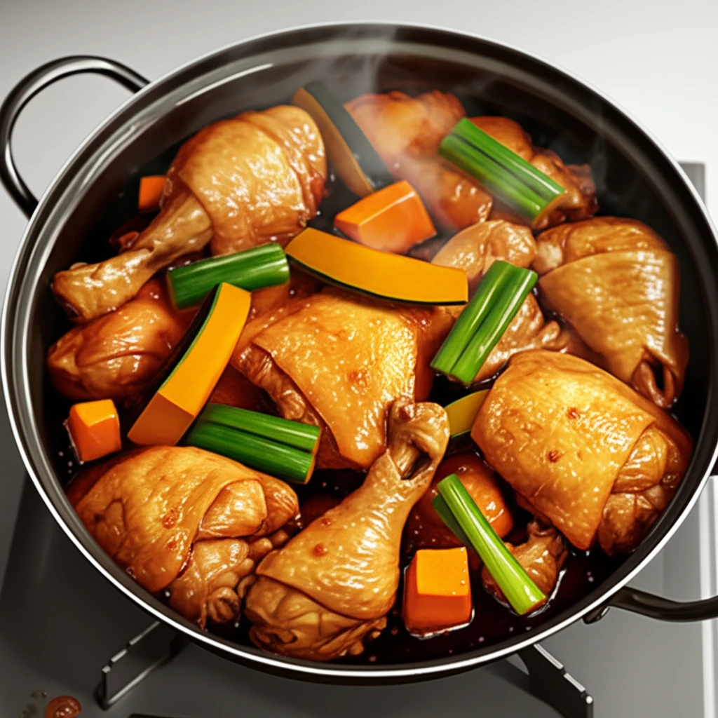 단호박 닭찜 비법 공개! 맛과 영양을