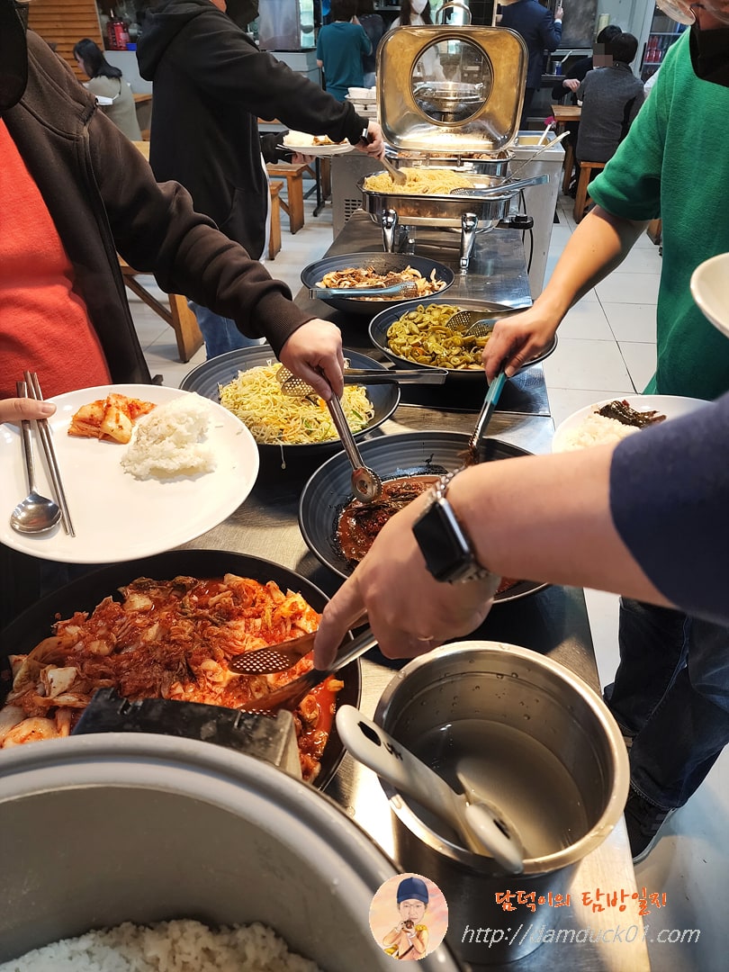 밥집 자율배식대