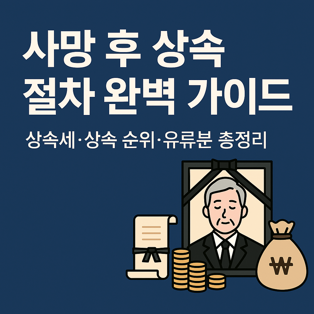 사망 후 상속 절차 완벽 가이드|상속세·상속 순위·유류분 총정리