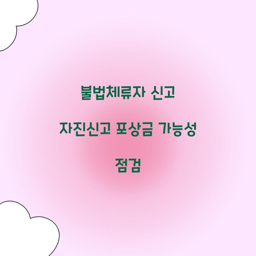 불법체류자 신고