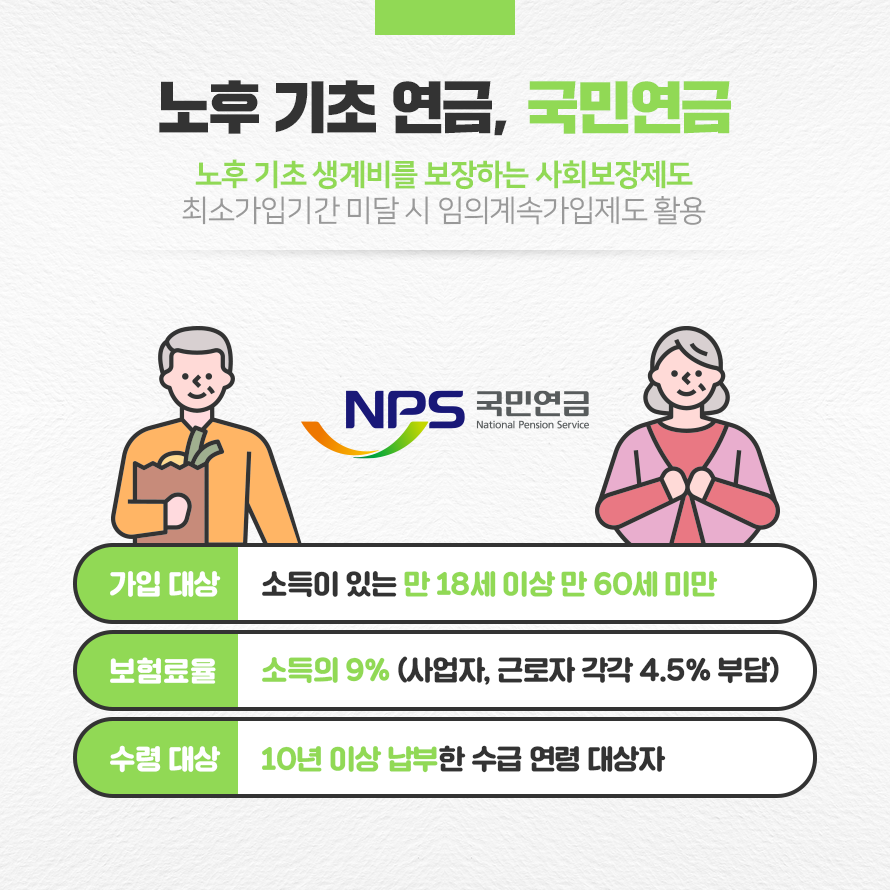 노후 기초 연금, 국민연금