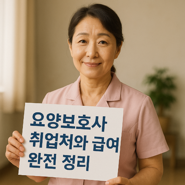 요양보호사 취업처와 급여