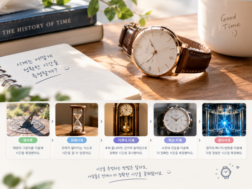 시계는 어떻게 정확한 시간을 측정할까? 해시계부터 원자시계까지