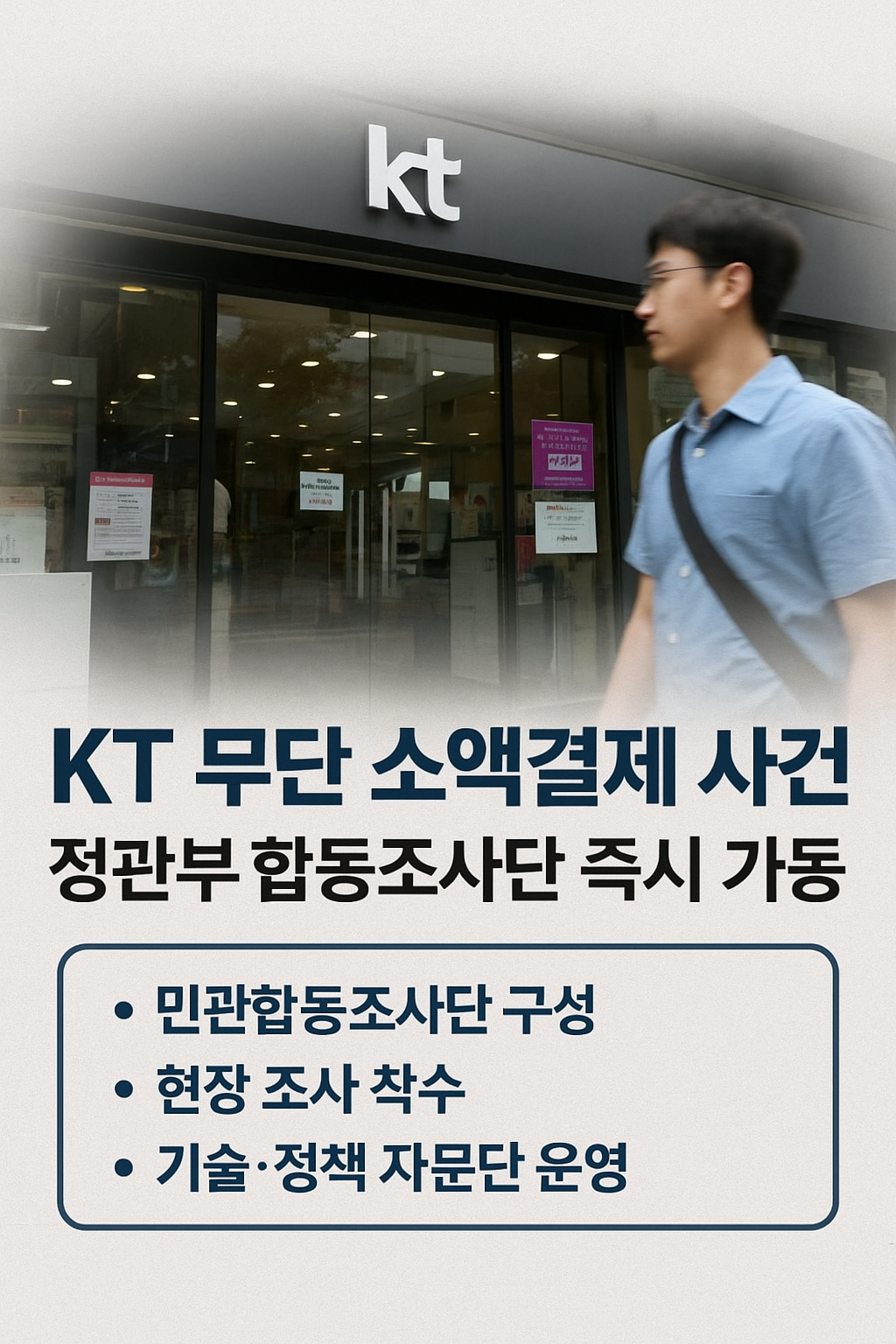KT 무단 소액결제 사건 정부 민관 합동 조사단 즉시 가동