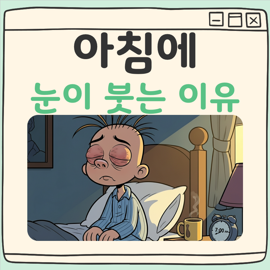 아침에 눈이 붓는 이유 대표 이미지