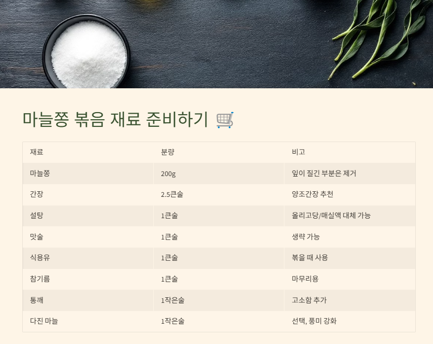 마늘쫑 볶음 맛있게 만드는법: 황금레시피(멸치,건새우,돼지고기,고추장무침)