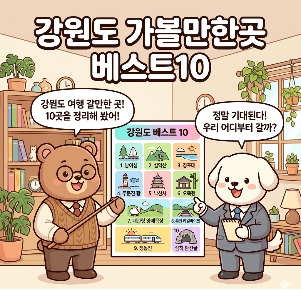 강원도 가볼만한곳 베스트10 계절별로 실패 줄이는 여행 코스 정리