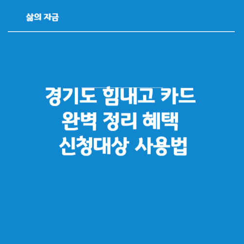 경기도 힘내고 카드