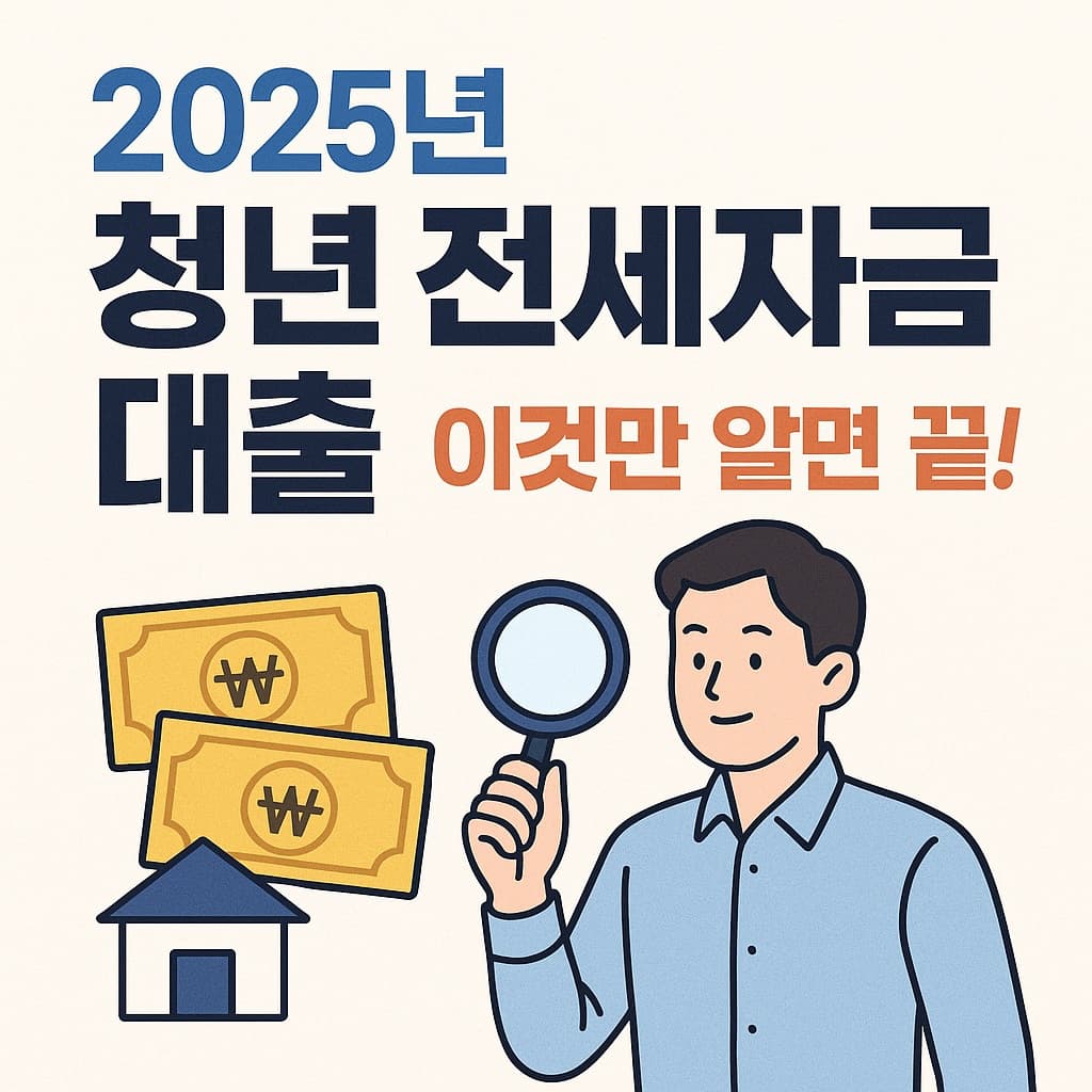 ⭐ 2025년 청년 전세자금 대출, 이것만 알면 끝! (조건, 한도, 신청 완벽 총정리)
