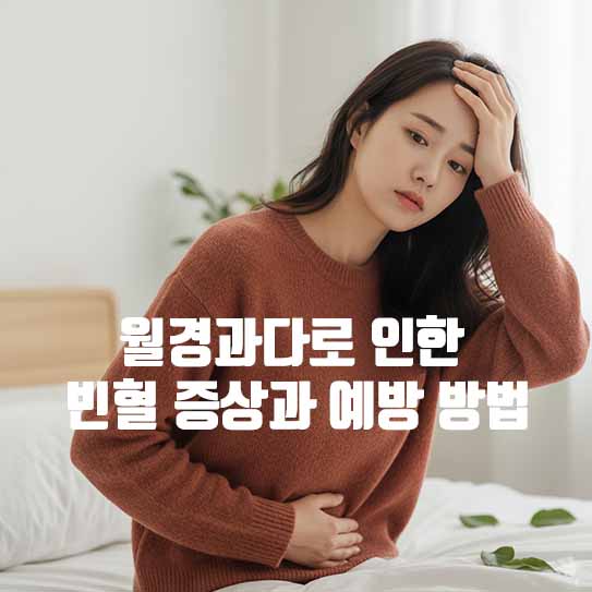 월경과다로 인한 빈혈 증상과 예방 방법