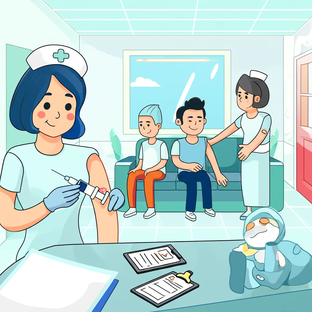 65세 이상 폐렴구균 예방 접종 절차..