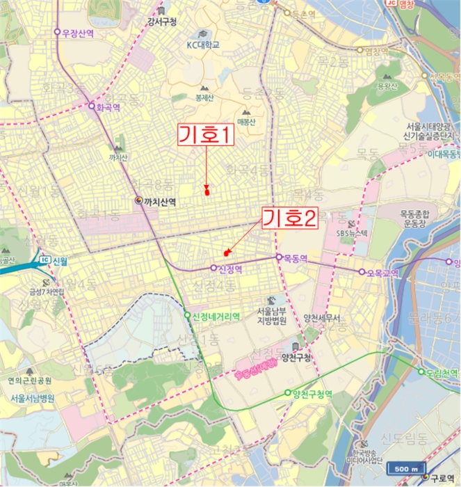 서울남부지방법원2022타경101790 광역위치도
