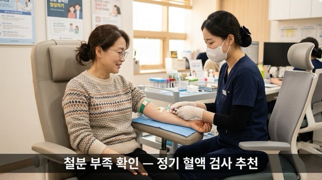 철분 부족 검사 의사 상담