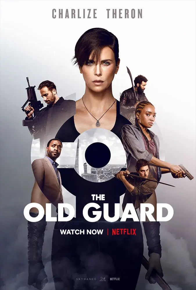 THE OLD GUARD의 샤를리즈테론과 조연들의 모습