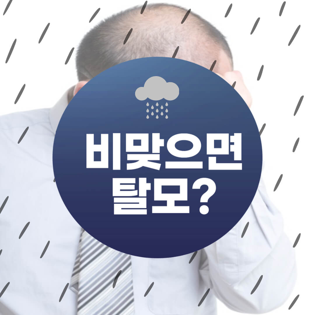 비 맞으면 탈모