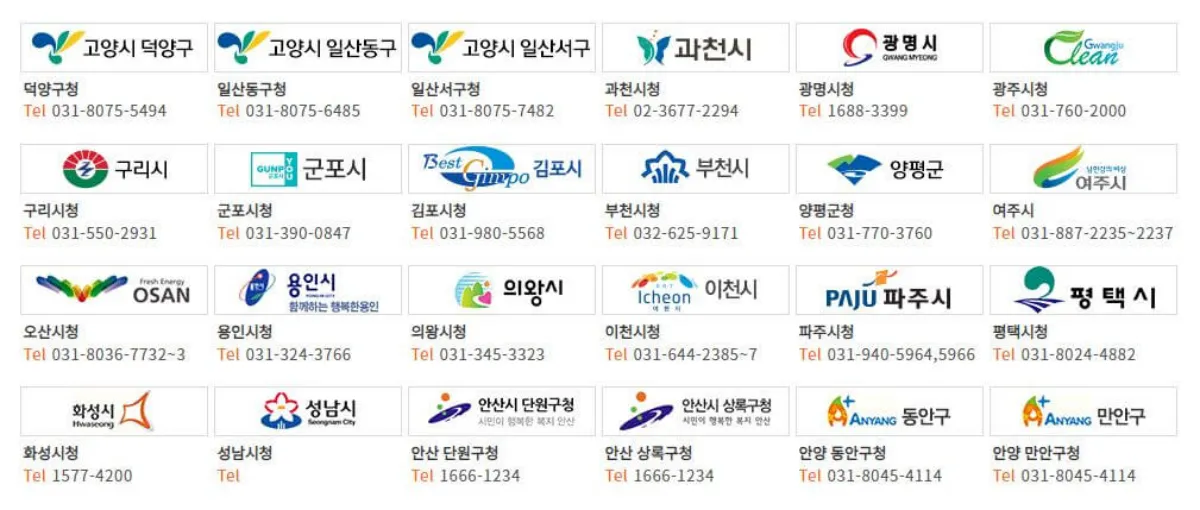 경기도 주정차 단속알림 서비스 신청 바로가기