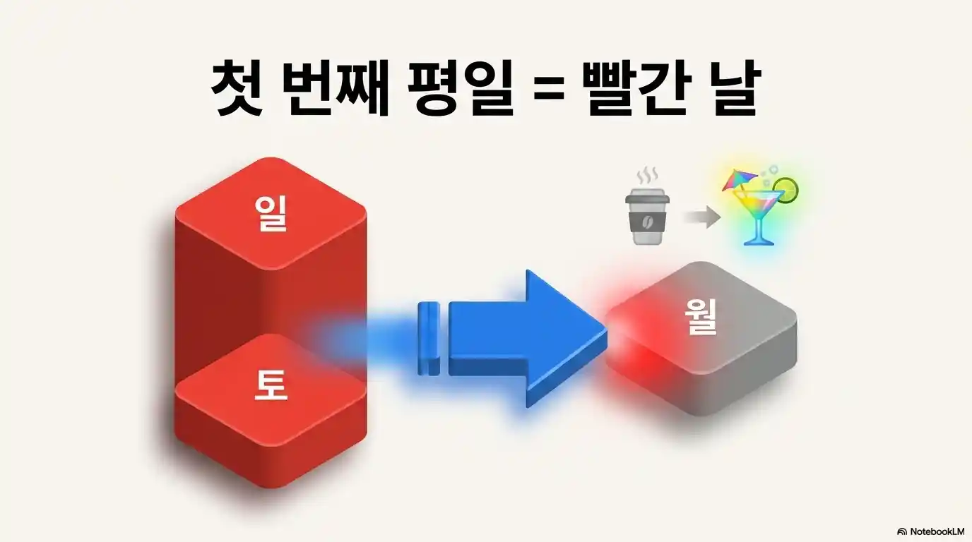 제헌절이 주말과 겹치면 첫 번째 평일이 대체공휴일이 되는 원리 설명