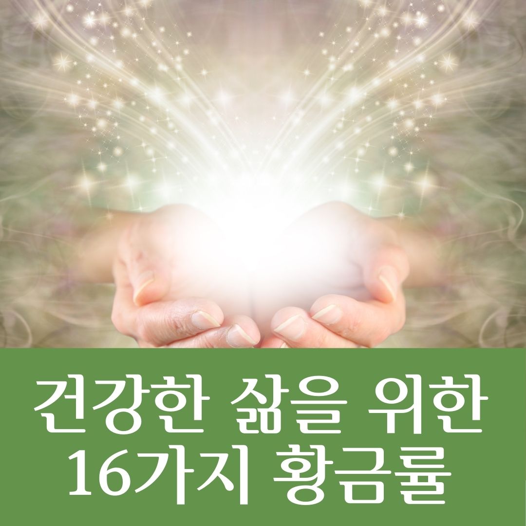 건강한 삶을 위한 16가지 황금률