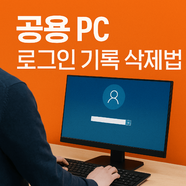 공용 PC 로그인 기록 삭제법 안내 썸네일