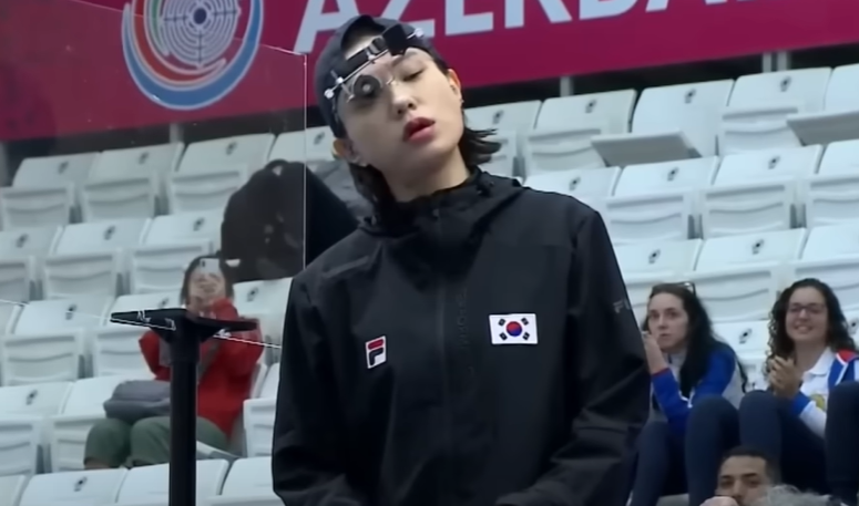 김예지사격영상 김예지25m 김예지인스타 김예지동영상 머스크반응 해외반응 아제르바이잔 세계사격선수권대회