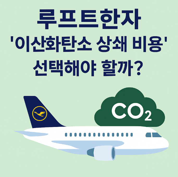 루프트한자 이산화탄소 상쇄 비용 결제