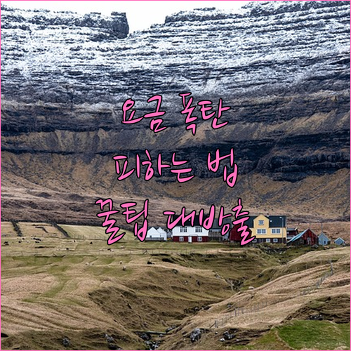 U+알뜰모바일 요금 폭탄 피하기: 명