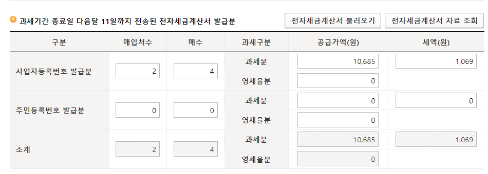 간이과세자 부가가치세 기한후신고