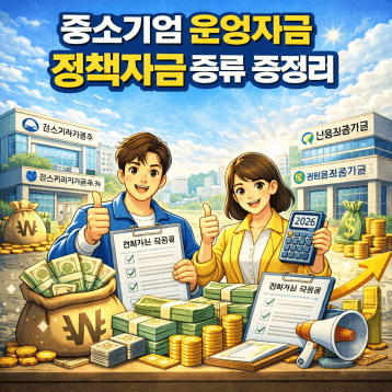 중소기업 정책자금 종류와 신청 방법&middot;비교 및 선택 방법