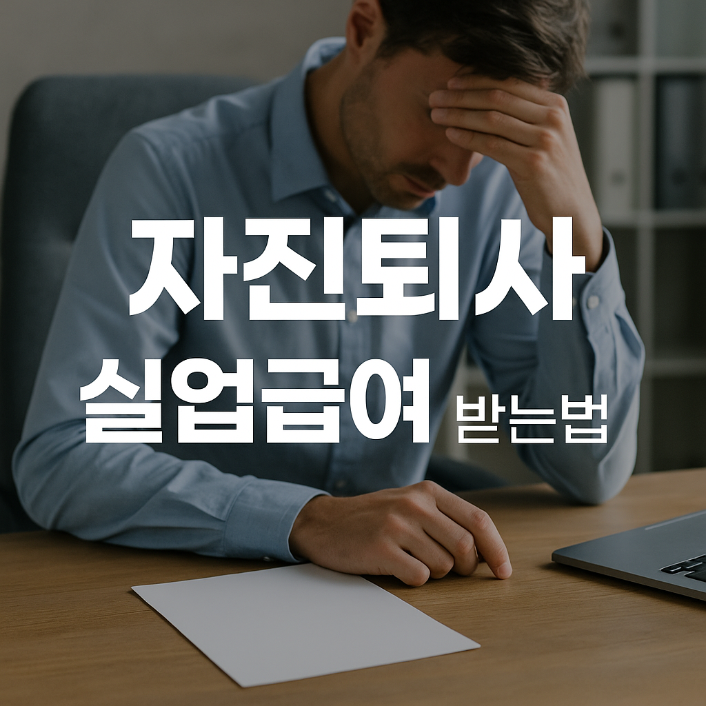 자진 퇴사 실업급여 받을수 있을까?
