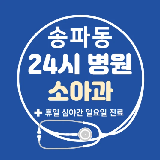 송파구-송파동-24시간-병원-소아과-토요일-야간-일요일-진료-당직병원-찾기