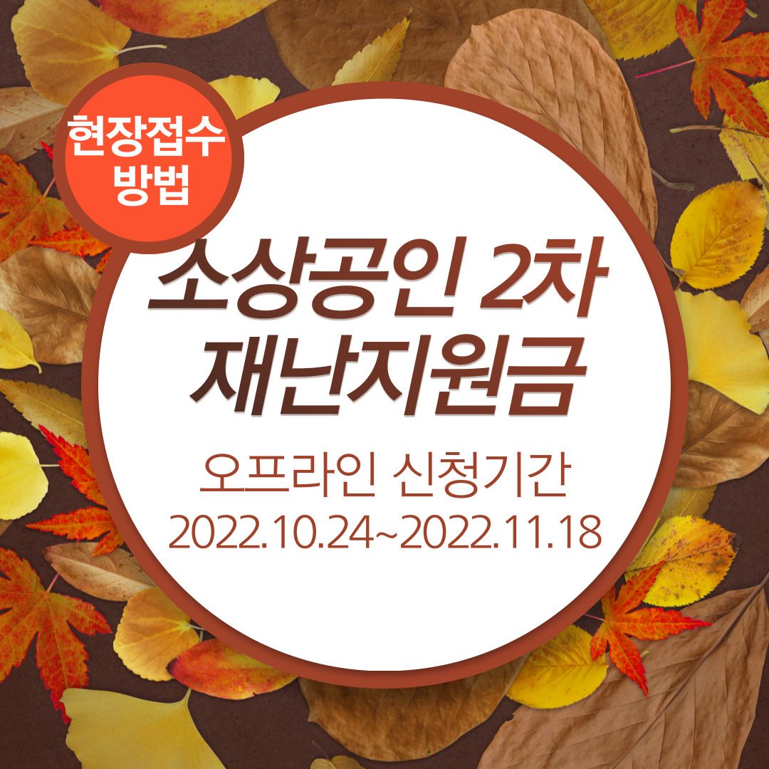 소상공인 2차재난지원금