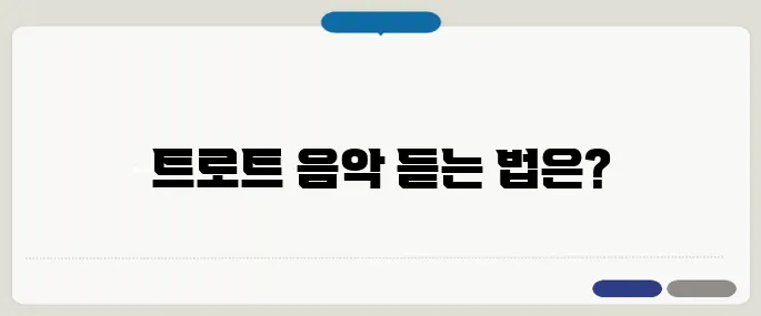 트로트 무료음악듣기 저작권 걱정 없는 앱 추천