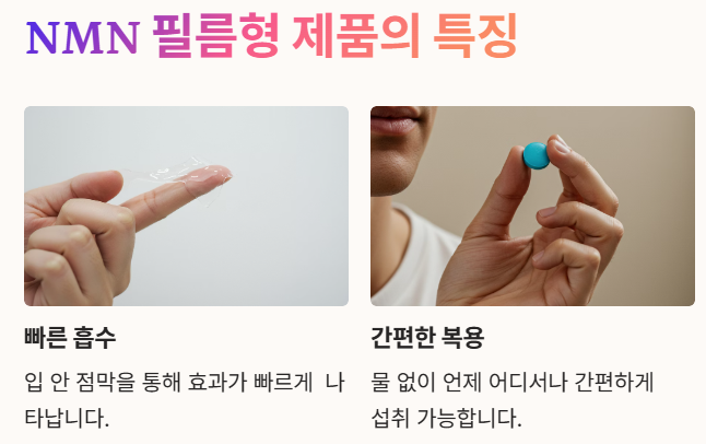 NMN 필름형 제품의 특징