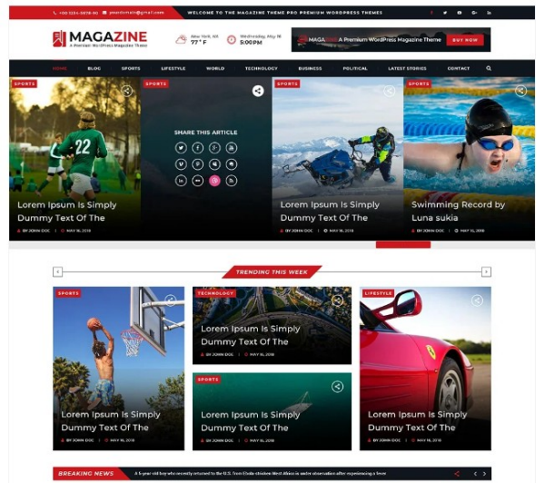 MAGAZINE 워드프레스 테마
